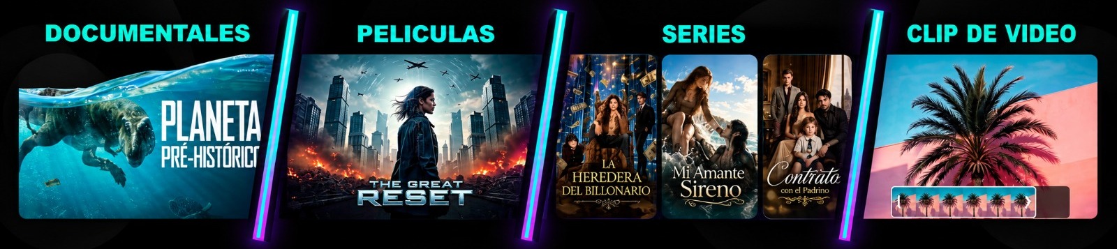 Documentales, películas, series y clips de video REDIMASH